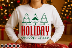 Holiday Season Cheer - SVG Design Cut File, Christmas Design Product Image 1