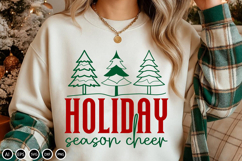 Holiday Season Cheer - SVG Design Cut File, Christmas Design Product Image 2