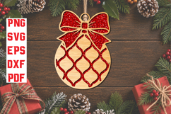 Bow Ornament Laser Cut SVG Product Image 1