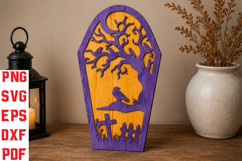 Halloween Coffin Laser Cut SVG Product Image 1