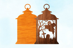 Spooky Ghost Lantern Laser Cut SVG Product Image 2