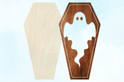 Ghost Coffin Laser Cut SVG Product Image 2