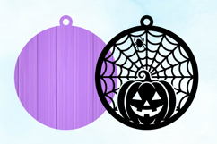 Halloween Pumpkin Round Sign Laser Cut SVG Product Image 2