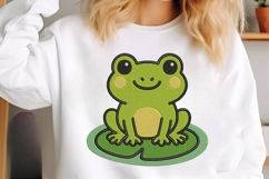Spring Frog Embroidery Design Product Image 3