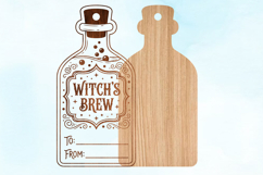 Witch's Brew Gift Tag Laser SVG Product Image 2