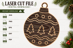 Christmas Tree Ornament SVG Product Image 1