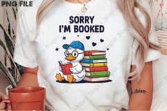 Sorry I Am Booked Book Lover Shirt PNG Product Image 2