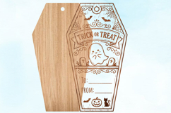 Trick or Treat Coffin Laser Cut SVG Product Image 2