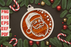 Santa Claus Ornament SVG Product Image 1
