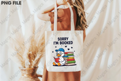 Sorry I Am Booked Book Lover Shirt PNG Product Image 3