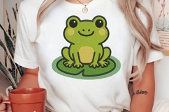 Spring Frog Embroidery Design Product Image 2