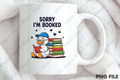Sorry I Am Booked Book Lover Shirt PNG Product Image 4
