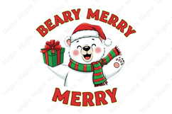 Beary Merry, Christmas PNG Product Image 2