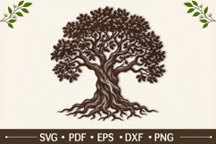 Majestic Ancient Oak Tree SVG Product Image 1
