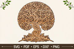 Decorative Tree of Life Mandala SVG Product Image 1