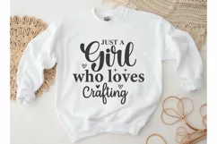 Just A Girl Who Loves Crafting SVG, Craft SVG Design Product Image 2