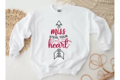 Miss Steal Your Heart SVG, Valentine's Day SVG Product Image 2