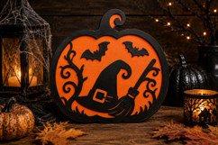 Witch Hat Pumpkin SVG Product Image 1