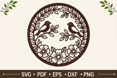 Romantic Love Birds SVG Product Image 1