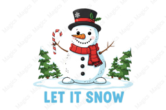 Christmas Let It Snow PNG Product Image 2