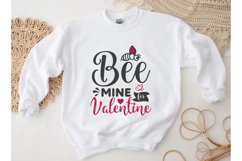 Bee Mine For Valentine SVG, Valentine&#039;s Day SVG Product Image 2