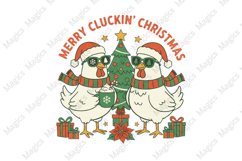 Merry Cluckin&#039; Christmas PNG Product Image 1