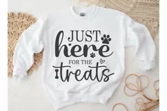 Just Here For The Treats SVG, Dog Bandana SVG Product Image 2