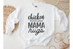 Chicken Nugs and Mama Hugs SVG, Funny Baby Quote SVG Product Image 2