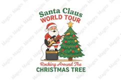 Retro Christmas Santa Png, Christmas Png Product Image 1