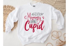 Mommys Little Cupid SVG, Valentine&#039;s Day SVG Product Image 1