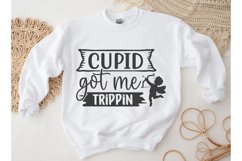 Cupid Got Me Trippin SVG, Valentine&#039;s Day SVG Product Image 2