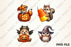 Halloween Funny Animals Clipart Product Image 1