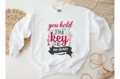 You Hold The Key To My Heart SVG, Valentine's Day SVG Product Image 2