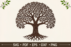 Majestic Oak Tree Silhouette SVG Product Image 1