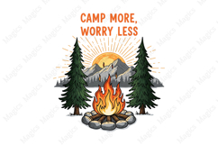 Camper PNG, Camping Sublimation Product Image 1