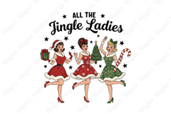 Retro Girl Christmas PNG Sublimation Product Image 1
