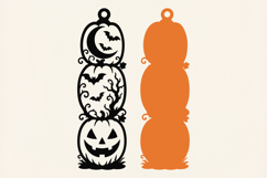 Stacked Pumpkin Halloween SVG Product Image 2