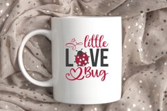 Little Love Bug SVG, Valentine&#039;s Day SVG Product Image 3
