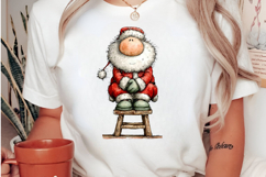 Christmas Santa &amp; Reindeer clipart Product Image 2