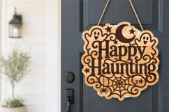 Happy Haunting Halloween SVG Sign Product Image 2