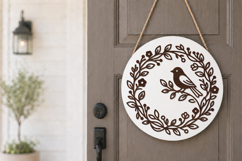Rustic Nature Circle Laser Cut Design Product Image 2