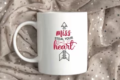 Miss Steal Your Heart SVG, Valentine's Day SVG Product Image 1