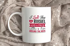 Around The NeckI Love You A Bushel And A Peck And A Kiss SVG Product Image 2