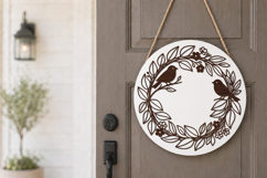 Nature Round Wall Art Laser Cut Product Image 2