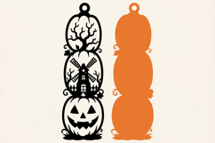 Windmill Pumpkin Porch Sign SVG Product Image 2