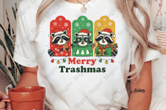 Funny Merry Trashmas Raccoons PNG Product Image 2