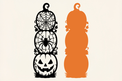 Spider Pumpkin Porch Sign SVG Product Image 2