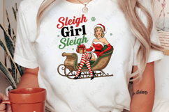 Retro Girl Christmas PNG Sublimation Product Image 2