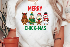Christmas Chicken Merry Chick-Mas Png Product Image 2