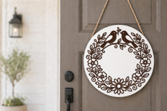 Nature Round Sign Laser Cut Design Product Image 2